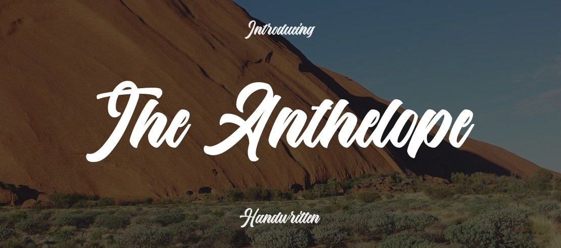 The Anthelope Font