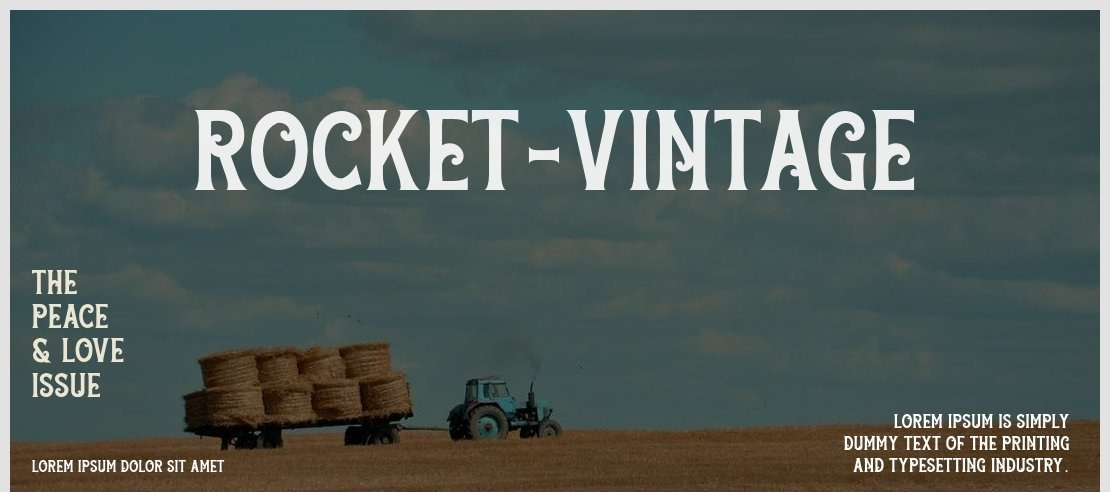 Rocket-Vintage Font