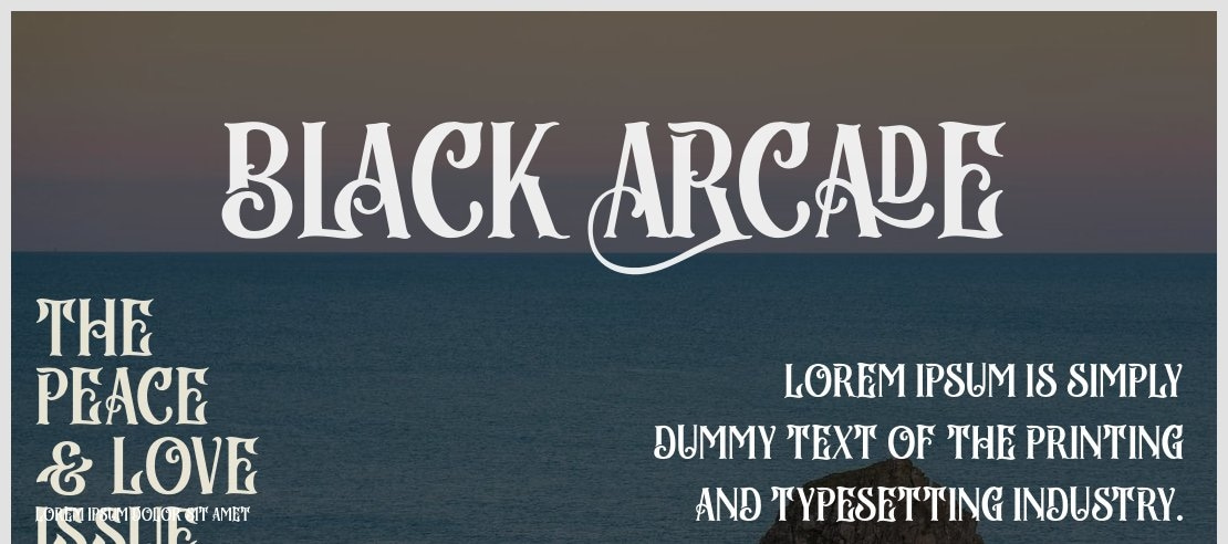 Black Arcade Font