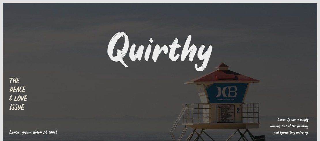 Quirthy Font
