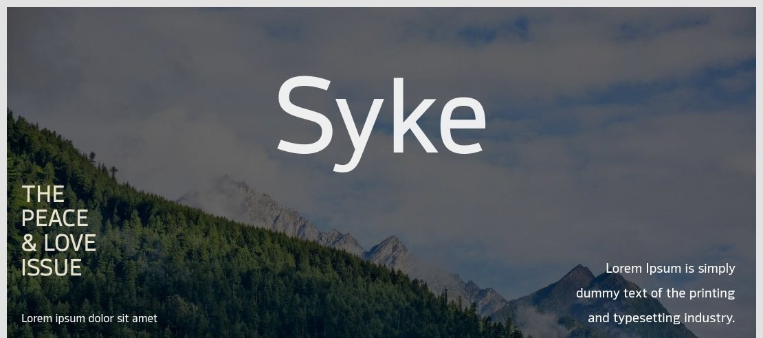 Syke Font