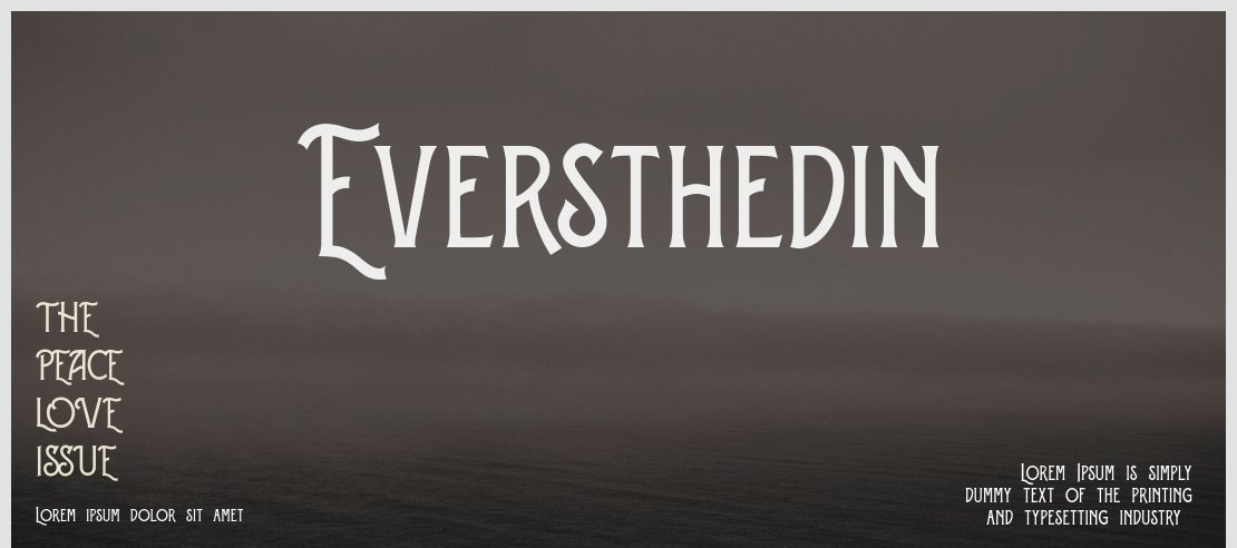 Eversthedin Font