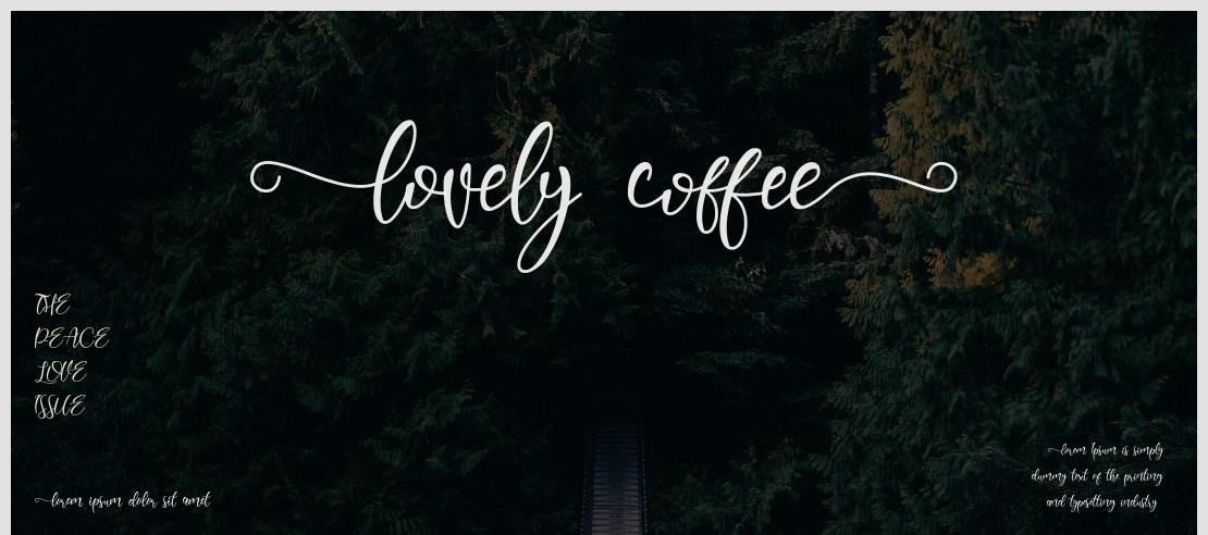 Lovely Coffee Font