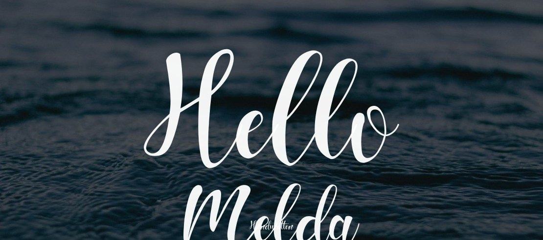 Hello Melda Font