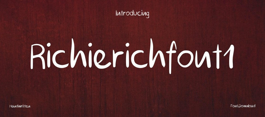 Richierichfont1 Font