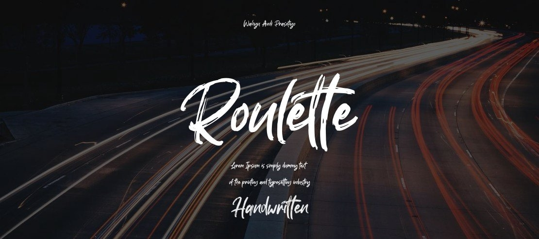 Roulette Font