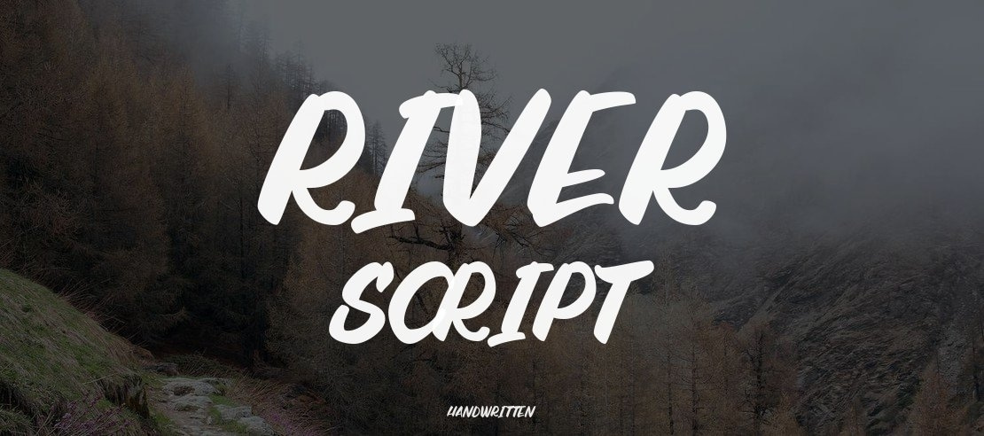 River Script Font