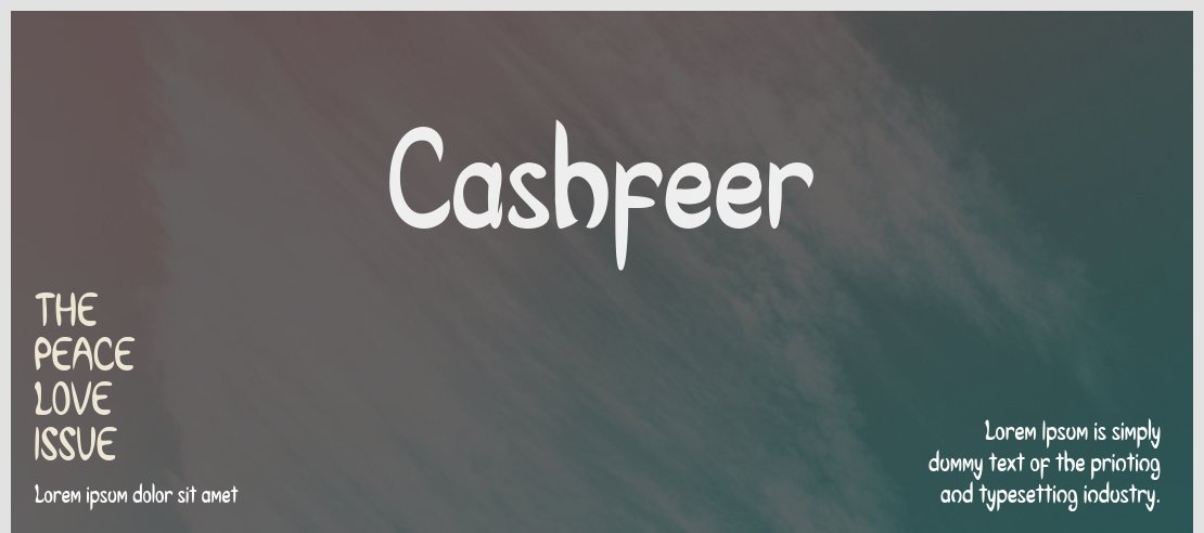 Cashfeer Font