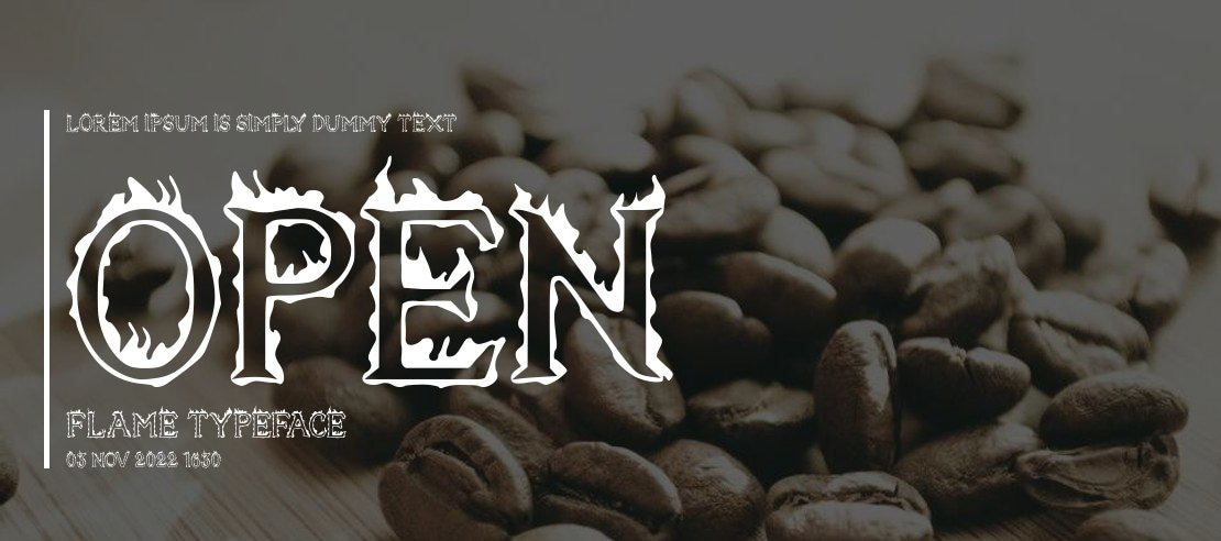 Open Flame Font