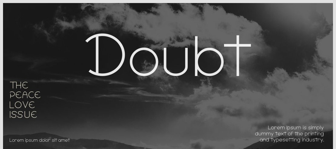 Doubt Font