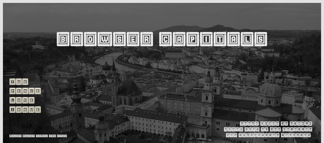 Browser Capitals Font