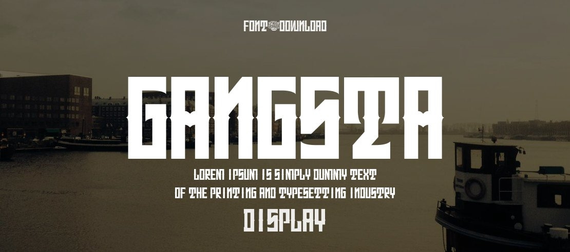 Gangsta Font