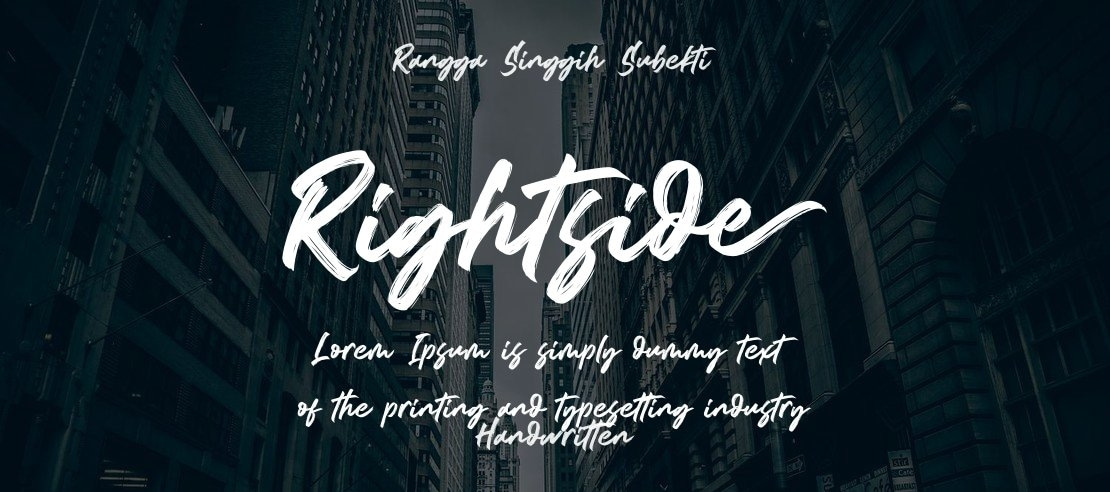 Rightside Font