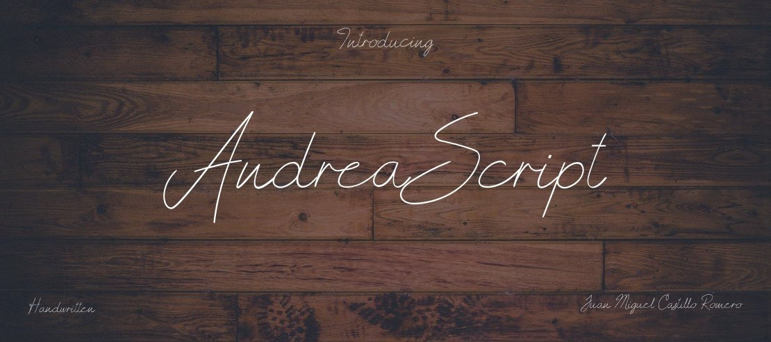 Andrea Script Font