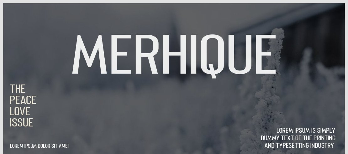 Merhique Font Family