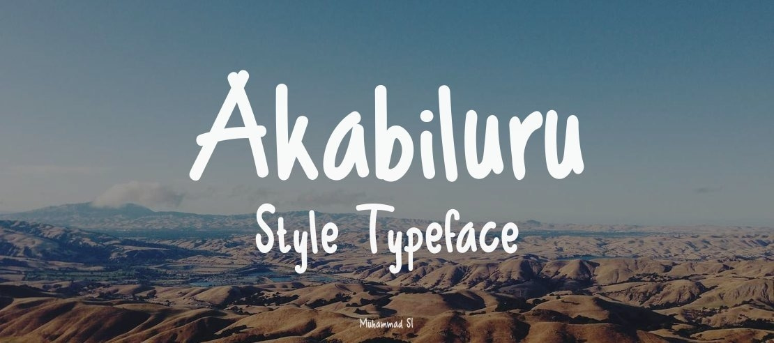 Akabiluru Style Font