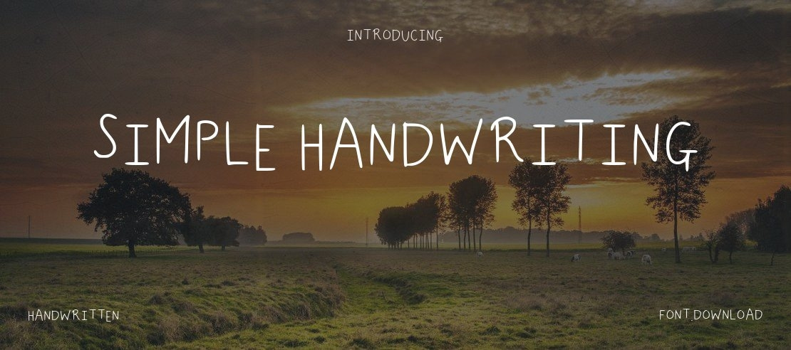 Simple Handwriting Font