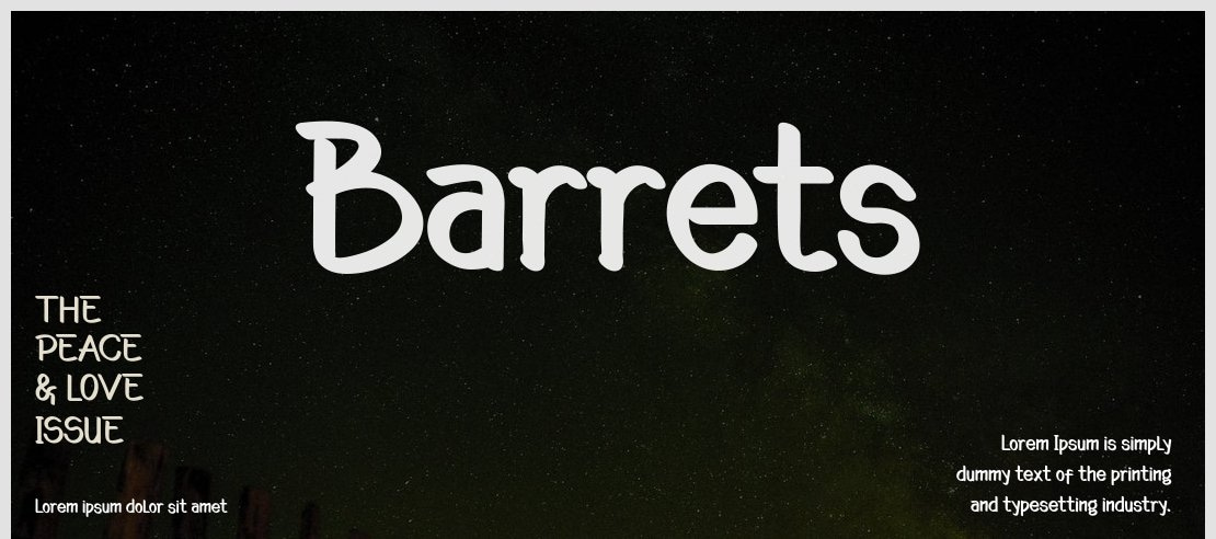 Barrets Font