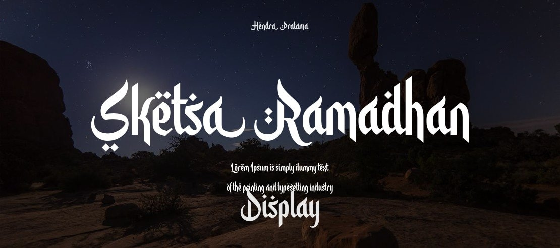 Sketsa Ramadhan Font