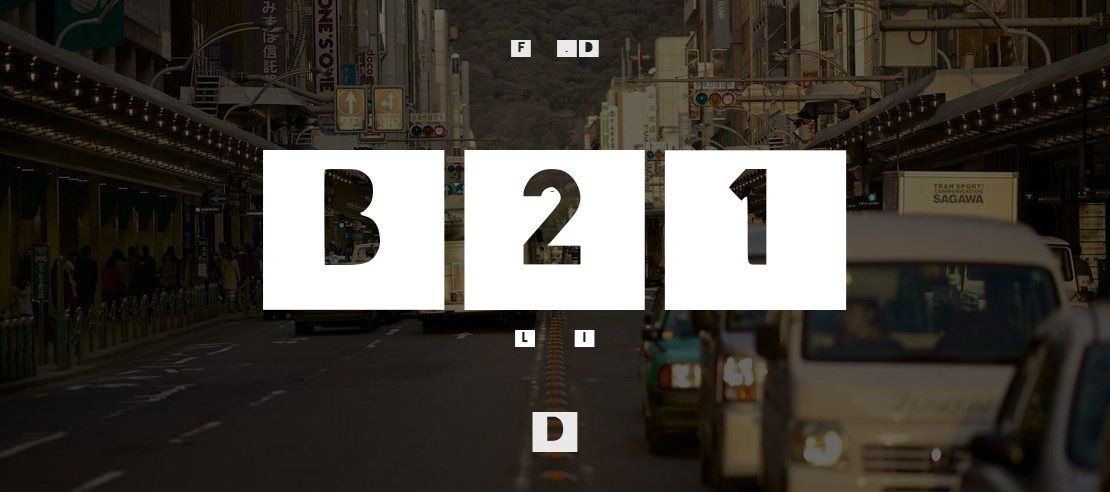 B21 Font