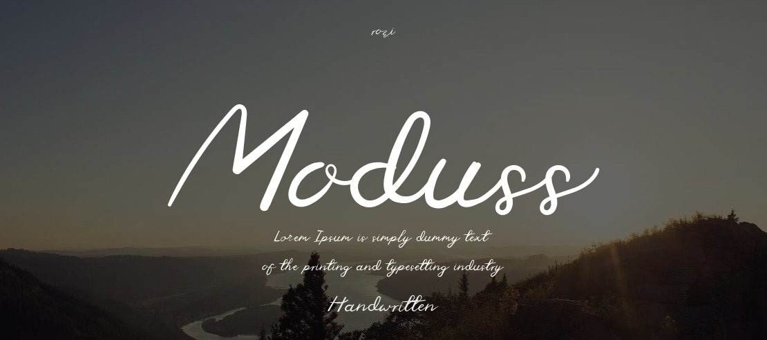 Moduss Font