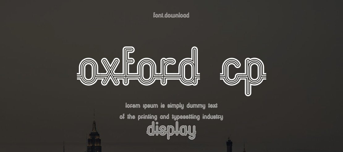 Oxford CP Font