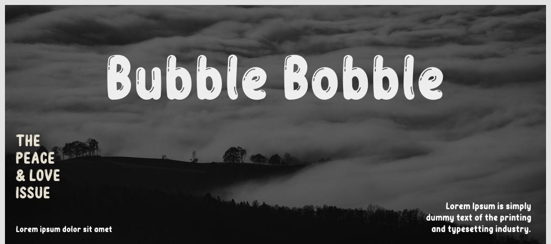 Bubble Bobble Font