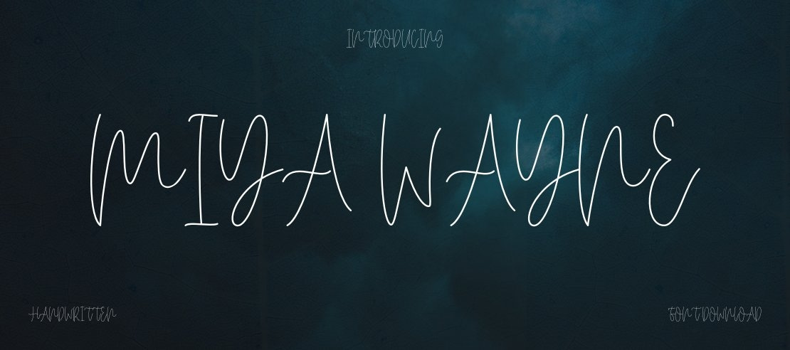 Miya Wayne Font