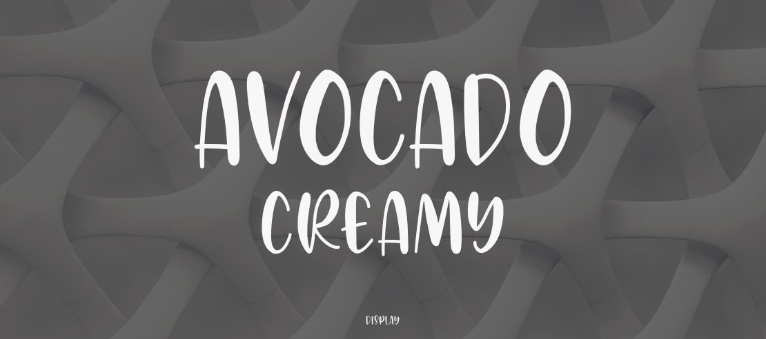 Avocado Creamy Font