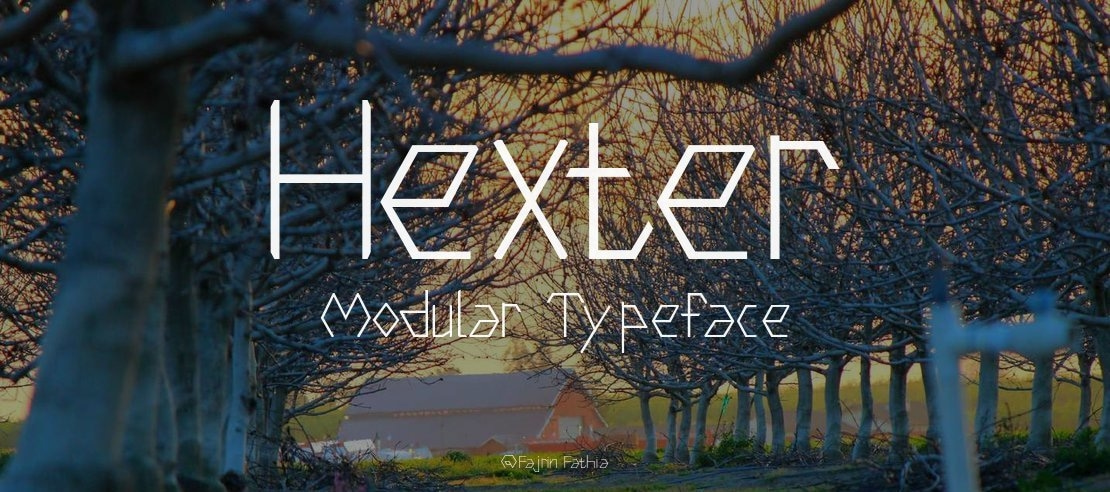 Hexter Modular Font