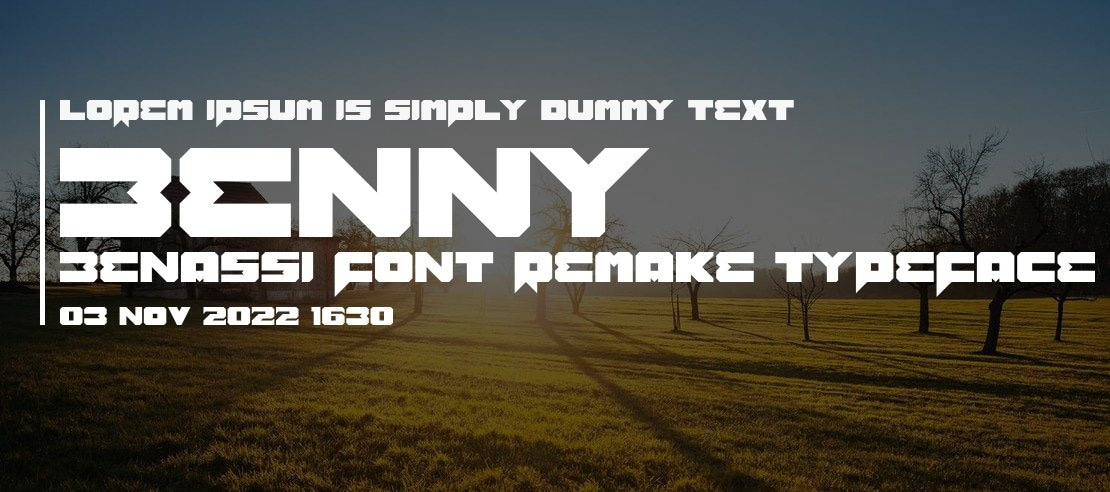 Benny Benassi Font Remake