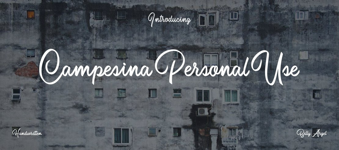 Campesina Personal Use Font