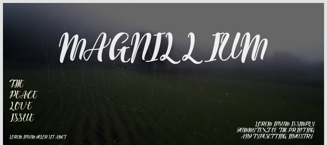 Magnillium Font