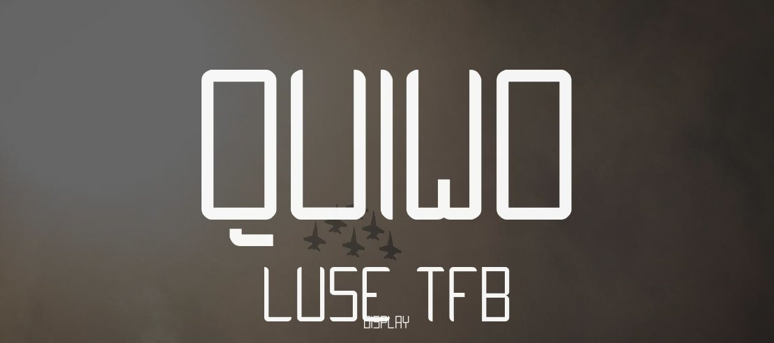 QUIWO LUSE TFB Font