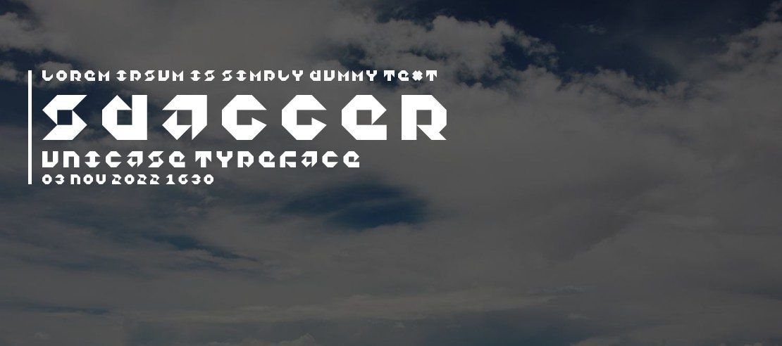 5Dagger Unicase Font