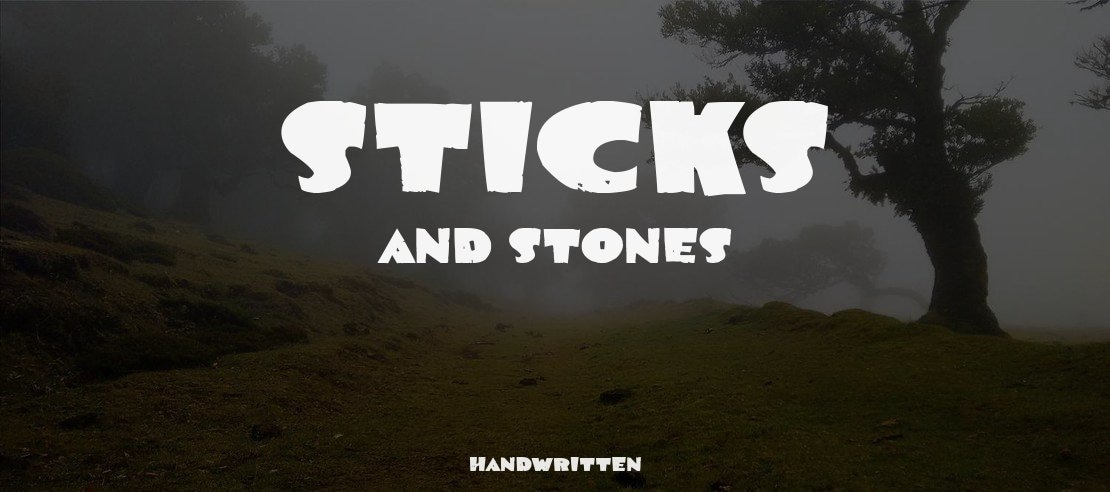 Sticks and Stones Font Family