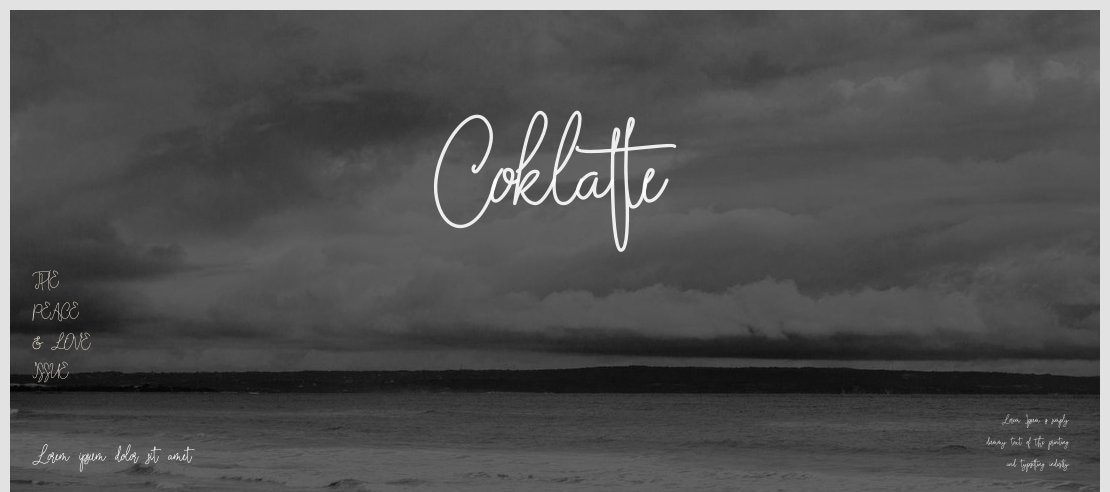 Coklatte Font