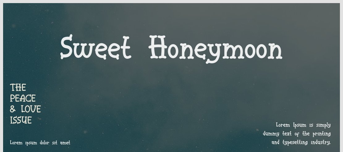 Sweet Honeymoon Font