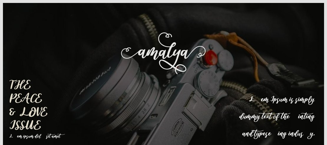 amalya Font Family