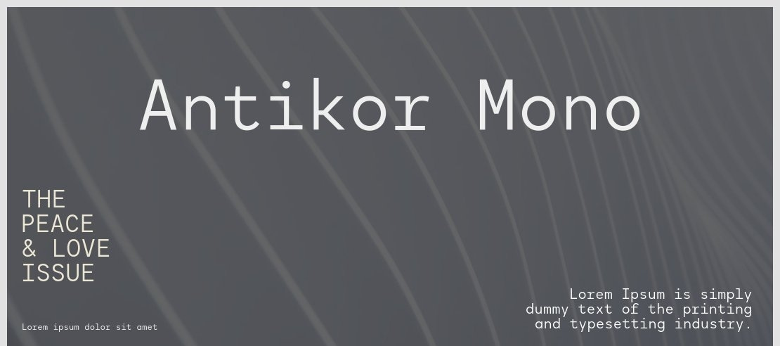 Antikor Mono Font Family