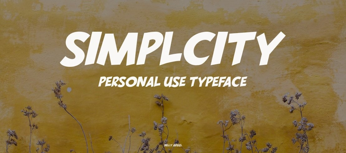 SIMPLCITY PERSONAL USE Font Family