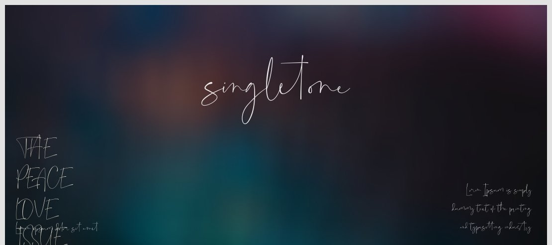 singletone Font