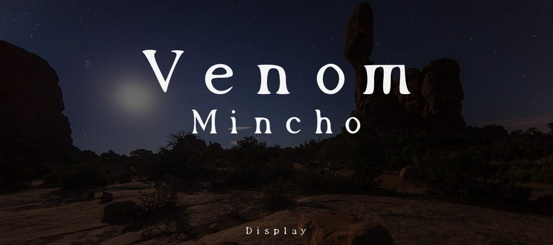 Venom Mincho Font