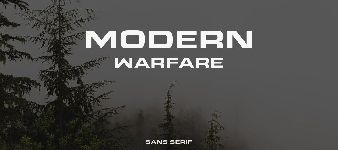 Modern Warfare Font