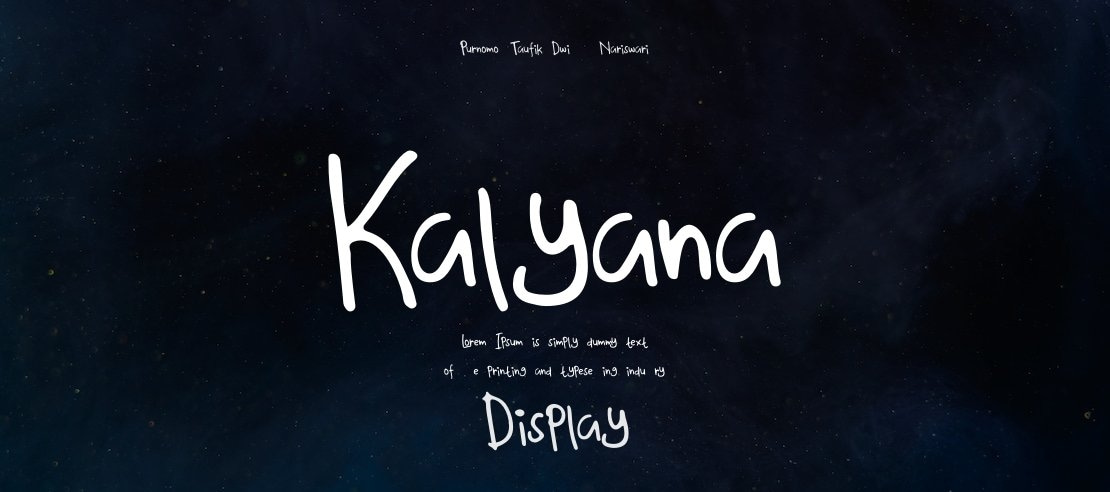 Kalyana Font
