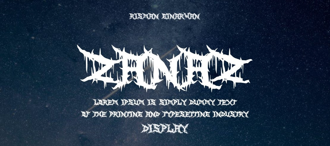 Zanaz Font