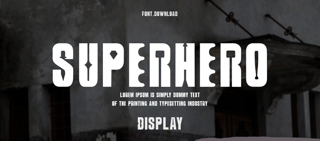 SUperHERO Font