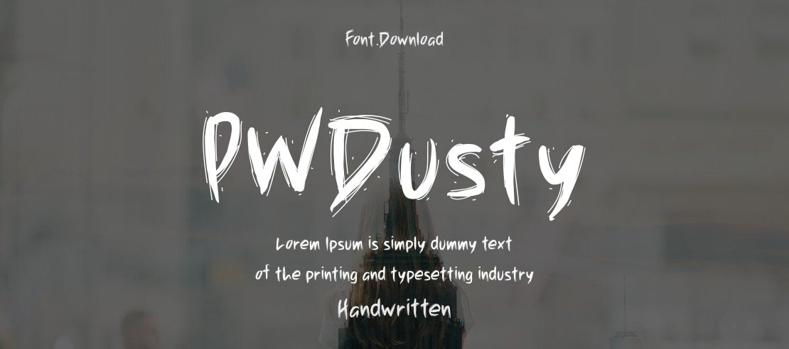 PWDusty Font