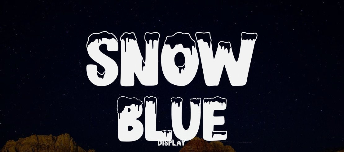 SNOW BLUE Font