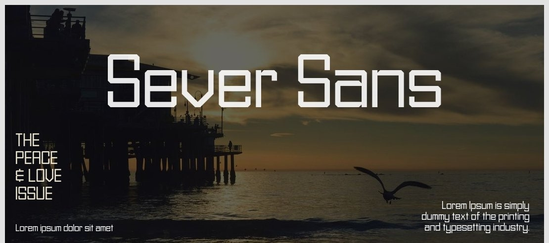 Sever Sans Font Family